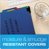 Pendaflex® Hanging-Style Personnel Folders, 5 Dividers with 1/5-Cut Tabs, Letter Size, 1/3-Cut Exterior Tabs, Blue (PFXSER2BL) Each