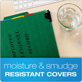 Pendaflex® Hanging-Style Personnel Folders, 5 Dividers with 1/5-Cut Tabs, Letter Size, 1/3-Cut Exterior Tabs, Green (PFXSER2GR) Each