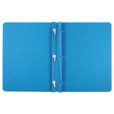 Oxford™ Title Panel and Border Front Report Cover, 3-Prong Fastener, Panel and Border Cover, 0.5" Cap, 8.5 x 11, Light Blue, 25/Box (OXF52501) 1 Pack of 25