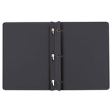 Oxford™ Title Panel and Border Front Report Cover, Three-Prong Fastener, 0.5" Capacity, 8.5 x 11, Black/Black, 25/Box (OXF52506) 1 Pack of 25