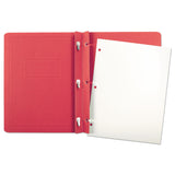 Oxford™ Report Cover, Three-Prong Fastener, 0.5" Capacity, 8.5 x 11, Red/Red, 25/Box (OXF52511) 1 Pack of 25
