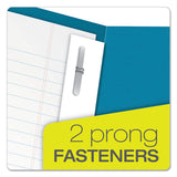 Oxford™ Twin-Pocket Folders with 3 Fasteners, 0.5" Capacity, 11 x 8.5, Light Blue, 25/Box (OXF57701) 1 Pack of 25