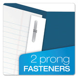 Oxford™ Twin-Pocket Folders with 3 Fasteners, 0.5" Capacity, 11 x 8.5, Blue, 25/Box (OXF57702) 1 Pack of 25