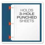 Oxford™ Twin-Pocket Folders with 3 Fasteners, 0.5" Capacity, 11 x 8.5, Blue, 25/Box (OXF57702) 1 Pack of 25