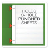 Oxford™ Twin-Pocket Folders with 3 Fasteners, 0.5" Capacity, 11 x 8.5, Green, 25/Box (OXF57703) 1 Pack of 25