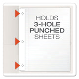 Oxford™ Twin-Pocket Folders with 3 Fasteners, 0.5" Capacity, 11 x 8.5, White, 25/Box (OXF57704) 1 Pack of 25