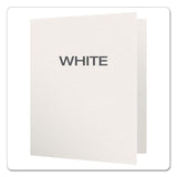 Oxford™ Twin-Pocket Folders with 3 Fasteners, 0.5" Capacity, 11 x 8.5, White, 25/Box (OXF57704) 1 Pack of 25