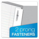 Oxford™ Twin-Pocket Folders with 3 Fasteners, 0.5" Capacity, 11 x 8.5, Gray, 25/Box (OXF57705) 1 Pack of 25