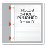 Oxford™ Twin-Pocket Folders with 3 Fasteners, 0.5" Capacity, 11 x 8.5, Gray, 25/Box (OXF57705) 1 Pack of 25
