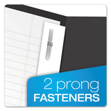Oxford™ Twin-Pocket Folders with 3 Fasteners, 0.5" Capacity, 11 x 8.5, Black 25/Box (OXF57706) 1 Pack of 25
