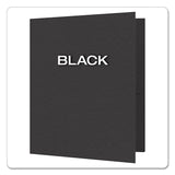 Oxford™ Twin-Pocket Folders with 3 Fasteners, 0.5" Capacity, 11 x 8.5, Black 25/Box (OXF57706) 1 Pack of 25