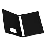 Oxford™ Twin-Pocket Folders with 3 Fasteners, 0.5" Capacity, 11 x 8.5, Black 25/Box (OXF57706) 1 Pack of 25