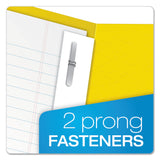 Oxford™ Twin-Pocket Folders with 3 Fasteners, 0.5" Capacity, 11 x 8.5, Yellow, 25/Box (OXF57709) 1 Pack of 25