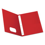 Oxford™ Twin-Pocket Folders with 3 Fasteners, 0.5" Capacity, 11 x 8.5, Red, 25/Box (OXF57711) 1 Pack of 25