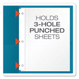 Oxford™ Twin-Pocket Folders with 3 Fasteners, 0.5" Capacity, 11 x 8.5, Light Blue, 25/Box (OXF57701) 1 Pack of 25
