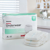 McKesson Unisex Adult Absorbent Underwear Pull On with Tear Away Seams Medium Disposable Moderate Absorbency (1123832_BG) 20/BG