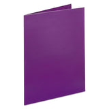 Oxford™ Two-Pocket Laminated Folder, 100-Sheet Capacity, 11 x 8.5, Metallic Purple, 25/Box (OXF5049526) 1 Pack of 25