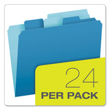 Pendaflex® Divide It Up File Folder, 1/2-Cut Tabs: Assorted, Letter Size, 0.75" Expansion, Assorted Colors, 24/Pack (PFX10772) Pack of 24