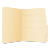 Pendaflex® Divide It Up File Folder, 1/2-Cut Tabs: Assorted, Letter Size, 0.75" Expansion, Manila, 24/Pack (PFX10770) Box of 24