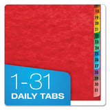Pendaflex® Expanding Desk File, 31 Dividers, Date Index, Letter Size, Red Cover (PFX11014) Each