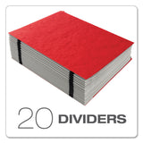 Pendaflex® Expanding Desk File, 23 Dividers, Alpha Index, Letter Size, Red Cover (PFX11017) Each