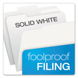 Pendaflex® Colored File Folders, 1/3-Cut Tabs: Assorted, Letter Size, White, 100/Box (PFX15213WHI) Box of 100