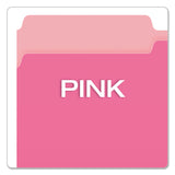 Pendaflex® Colored File Folders, 1/3-Cut Tabs: Assorted, Legal Size, Pink/Light Pink, 100/Box (PFX15313PIN) Box of 100
