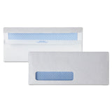 Quality Park™ Redi-Seal Security-Tint Envelope, Address Window, #10, Commercial Flap, Redi-Seal Closure, 4.13 x 9.5, White, 500/Box (QUA21418) Box of 500
