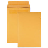 Quality Park™ Redi-Seal Catalog Envelope, #1, Cheese Blade Flap, Redi-Seal Adhesive Closure, 6 x 9, Brown Kraft, 100/Box (QUA43167) Box of 100