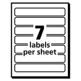 Avery® Removable File Folder Labels with Sure Feed Technology, 0.66 x 3.44, White, 7/Sheet, 36 Sheets/Pack (AVE5230) Pack of 252
