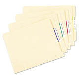 Avery® Removable File Folder Labels with Sure Feed Technology, 0.66 x 3.44, White, 30/Sheet, 25 Sheets/Pack (AVE6466) Pack of 750