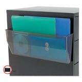 deflecto® Magnetic DocuPocket Wall File, Legal/Letter Size, 15" x 3" x 6.38", Smoke (DEF50102) Each