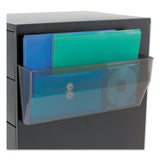 deflecto® Magnetic DocuPocket Wall File, Legal/Letter Size, 15" x 3" x 6.38", Smoke (DEF50102) Each