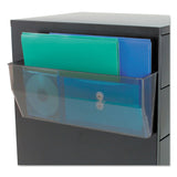 deflecto® Magnetic DocuPocket Wall File, Legal/Letter Size, 15" x 3" x 6.38", Smoke (DEF50102) Each