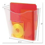deflecto® Euro-Style DocuPocket Portrait Wall File, A4/Legal/Letter/Magazine/Portfolio Size, 10.25" x 4" x 10", Clear (DEF63001) Each