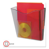 deflecto® Euro-Style DocuPocket Portrait Wall File, A4/Legal/Letter/Magazines/Portfolio Size, 10.25" x 4" x 10", Smoke (DEF63002) Each