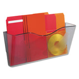 deflecto® Euro-Style DocuPocket Landscape Wall File, Larger Files/Tabloid Size, 15" x 4" x 6.63", Smoke (DEF63102) Each