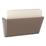 deflecto® Unbreakable DocuPocket Wall File, Letter Size, 14.5" x 3" x 6.5", Smoke (DEF63202) Each