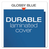 Oxford™ High Gloss Laminated Paperboard Folder, 100-Sheet Capacity, 11 x 8.5, Blue, 25/Box (OXF51701) 1 Pack of 25
