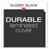 Oxford™ High Gloss Laminated Paperboard Folder, 100-Sheet Capacity, 11 x 8.5, Black, 25/Box (OXF51706) 1 Pack of 25