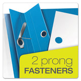 Oxford™ Clear Front Standard Grade Report Cover, Three-Prong Fastener, 0.5" Capacity, 8.5 x 11, Clear/Light Blue, 25/Box (OXF55801) 1 Pack of 25