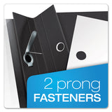 Oxford™ Clear Front Standard Grade Report Cover, Three-Prong Fastener, 0.5" Capacity, 8.5 x 11, Clear/Black, 25/Box (OXF55806) 1 Pack of 25