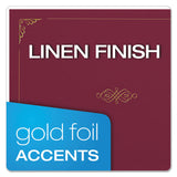 Oxford™ Certificate Holder, 11.25 x 8.75, Burgundy, 5/Pack (OXF29900585BGD) Pack of 5