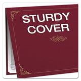 Oxford™ Certificate Holder, 11.25 x 8.75, Burgundy, 5/Pack (OXF29900585BGD) Pack of 5