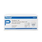 Precept® FluidGard® 160 Procedure Mask with Eye Shield Anti-fog Foam ASTM Level 3 Earloops One Size Fits Most (446811_BX) 25/BX