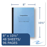 Roaring Spring® Stitched Cover Composition Book, Wide/Legal Rule, Blue Cover, (48) 10.5 x 8 Sheets (ROA77501) Each