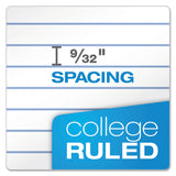 Ampad® Double Sheet Pads, Medium/College Rule, 100 White 8.5 x 11.75 Sheets (TOP20323) Each