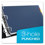 Cardinal® Tabloid-Size Poly Index Divider, 8-Tab, 11 x 17, Assorted, 1 Set (CRD84251) 1 Set of 8