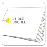 Cardinal® Write 'n Erase Tabloid Index Dividers, 5-Tab, 11 x 17, White, 1 Set (CRD84270) 1 Set of 5