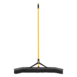 Rubbermaid® Commercial Maximizer Push-to-Center Broom, Poly Bristles, 36 x 58.13, Steel Handle, Yellow/Black (RCP2018728) Each